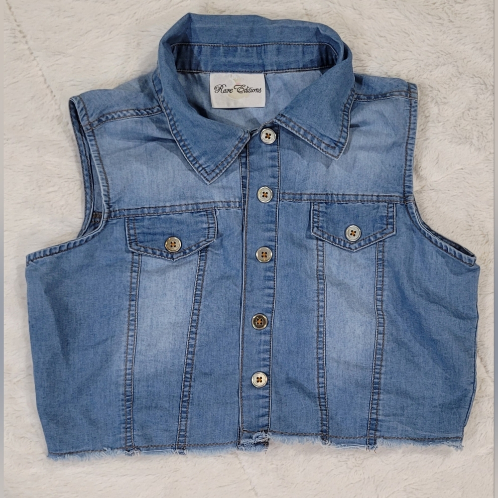 Rare Edition Denim Vest Small